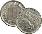 two (2) cent nickel